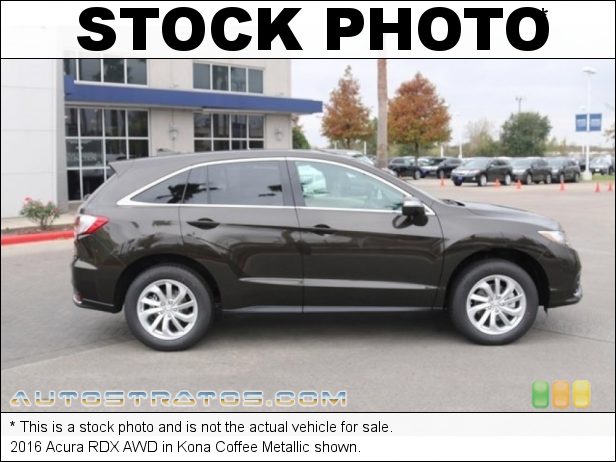 Stock photo for this 2016 Acura RDX AWD 3.5 Liter DOHC 24-Valve i-VTEC V6 6 Speed Sequential Sportshift Automatic