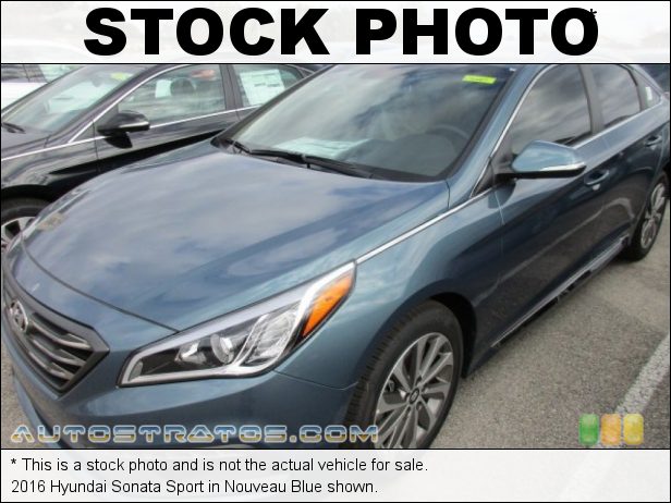 Stock photo for this 2016 Hyundai Sonata Sport 2.4 Liter GDI DOHC 16-Valve D-CVVT 4 Cylinder 6 Speed SHIFTRONIC Automatic