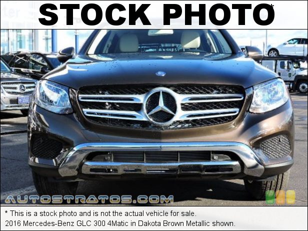 Stock photo for this 2016 Mercedes-Benz GLC 300 4Matic 2.0 Liter DI Turbocharged DOHC 16-Valve VVT 4 Cylinder 9 Speed Automatic