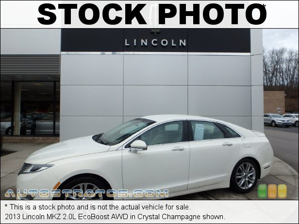 Stock photo for this 2013 Lincoln MKZ 2.0L EcoBoost AWD 2.0 Liter GTDI EcoBoost Turbocharged DOHC 16-Valve Ti-VCT 4 Cyli 6 Speed SelectShift Automatic