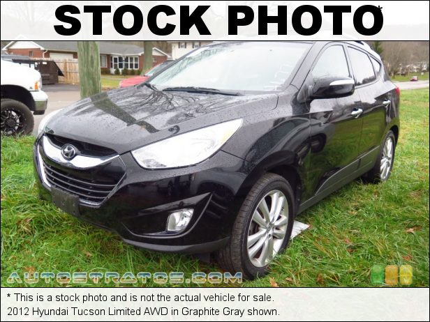 Stock photo for this 2012 Hyundai Tucson AWD 2.4 Liter DOHC 16-Valve CVVT 4 Cylinder 6 Speed SHIFTRONIC Automatic