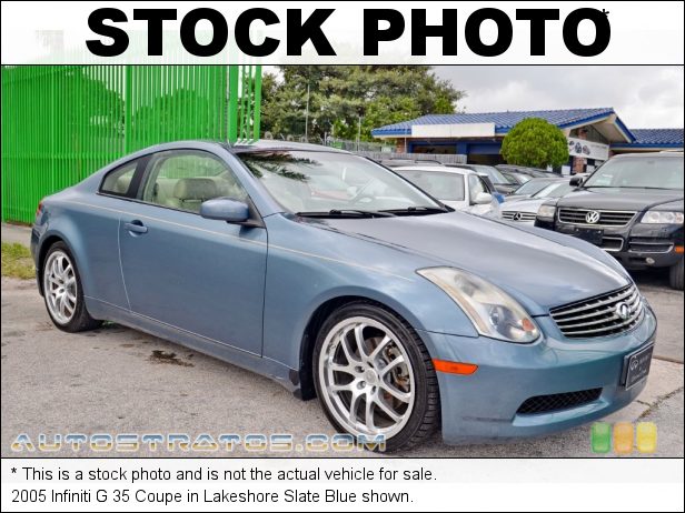 Stock photo for this 2005 Infiniti G 35 Coupe 3.5 Liter DOHC 24-Valve VVT V6 5 Speed Automatic