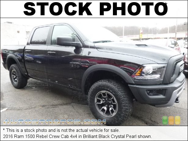 Stock photo for this 2016 Ram 1500 Rebel Crew Cab 4x4 5.7 Liter HEMI MDS OHV 16-Valve VVT V8 8 Speed Automatic