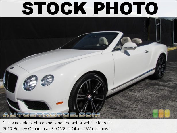 Stock photo for this 2013 Bentley Continental GTC V8  4.0 Liter Twin Turbocharged DOHC 32-Valve VVT V8 8 Speed Automatic