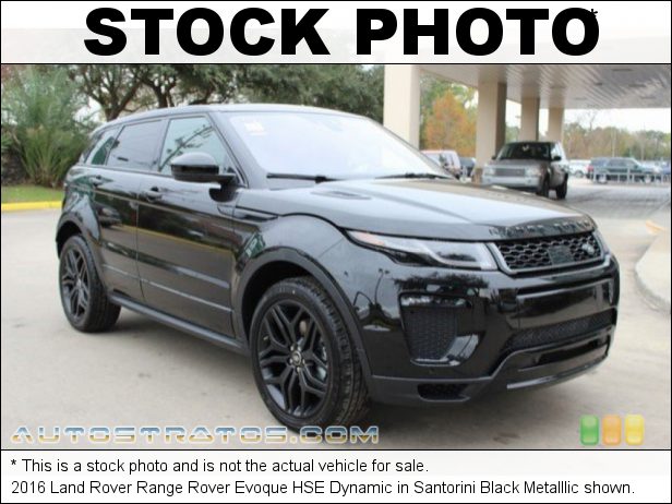 Stock photo for this 2016 Land Rover Range Rover Evoque HSE Dynamic 2.0 Liter DI Turbocharged DOHC 16-Valve 4 Cylinder 9 Speed Automatic