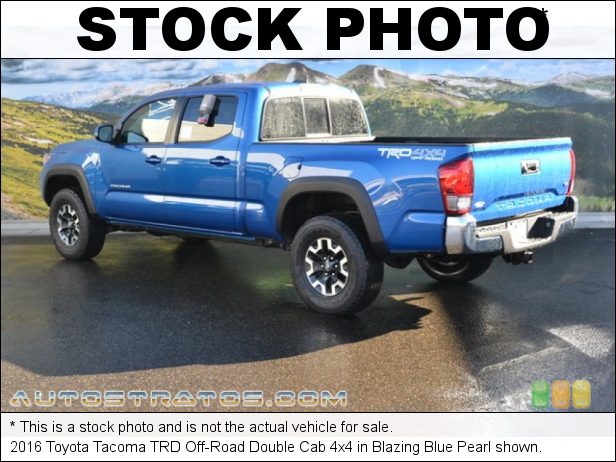 Stock photo for this 2016 Toyota Tacoma Double Cab 4x4 3.5 Liter DI Atkinson-Cycle DOHC 16-Valve VVT-i V6 6 Speed Automatic