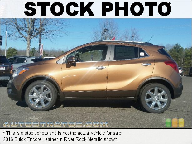 Stock photo for this 2016 Buick Encore Leather 1.4 Liter Turbocharged DOHC 16-Valve VVT 4 Cylinder 6 Speed Automatic