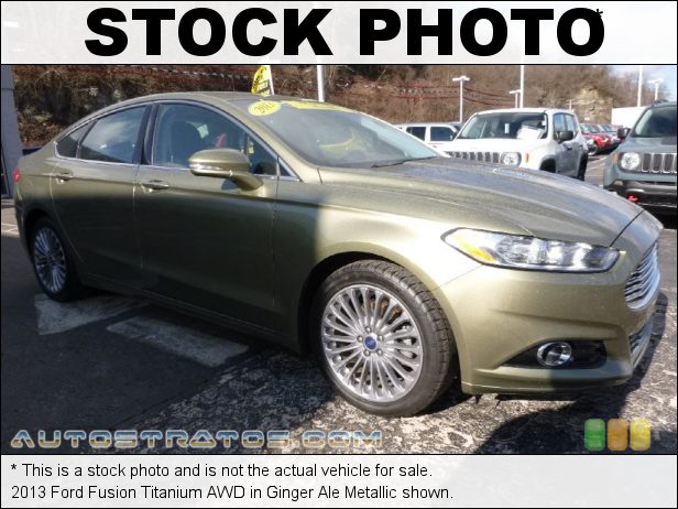 Stock photo for this 2013 Ford Fusion Titanium AWD 2.0 Liter EcoBoost DI Turbocharged DOHC 16-Valve Ti-VCT 4 Cylind 6 Speed SelectShift Automatic