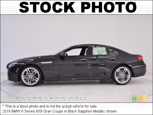 Stock photo for this 2016 BMW 6 Series 650i Gran Coupe 4.4 Liter DI TwinPower Turbocharged DOHC 32-Valve VVT V8 8 Speed Automatic