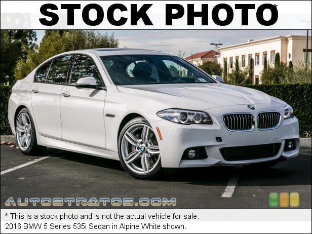 Stock photo for this 2016 BMW 5 Series 535i Sedan 3.0 Liter DI TwinPower Turbocharged DOHC 24-Valve VVT Inline 6 C 8 Speed Automatic
