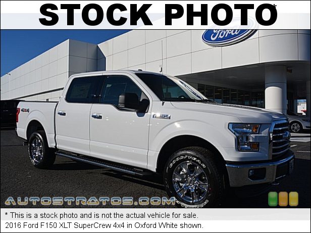 Stock photo for this 2016 Ford F150 XLT SuperCrew 4x4 5.0 Liter DOHC 32-Valve Ti-VCT E85 V8 6 Speed Automatic