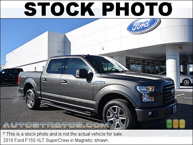 Stock photo for this 2016 Ford F150 XLT SuperCrew 5.0 Liter DOHC 32-Valve Ti-VCT E85 V8 6 Speed Automatic