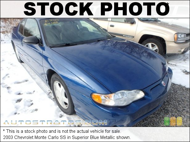 Stock photo for this 2003 Chevrolet Monte Carlo SS 3.8 Liter OHV 12 Valve V6 4 Speed Automatic