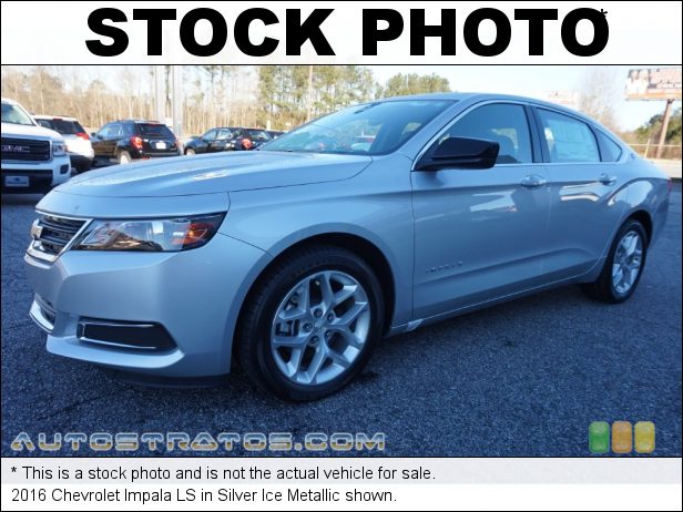 Stock photo for this 2016 Chevrolet Impala LS 2.5 Liter DI DOHC 16-Valve VVT ECOTEC 4 Cylinder 6 Speed Automatic