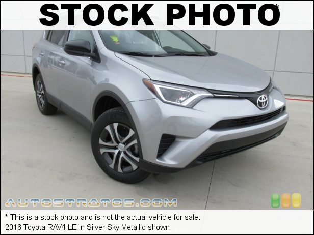 Stock photo for this 2016 Toyota RAV4 LE 2.5 Liter DOHC 16-Valve Dual VVT-i 4 Cylinder 6 Speed ECT-i Automatic