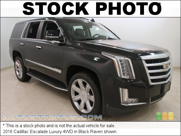 Stock photo for this 2016 Cadillac Escalade Luxury 4WD 6.2 Liter DI OHV 16-Valve VVT V8 6 Speed Automatic