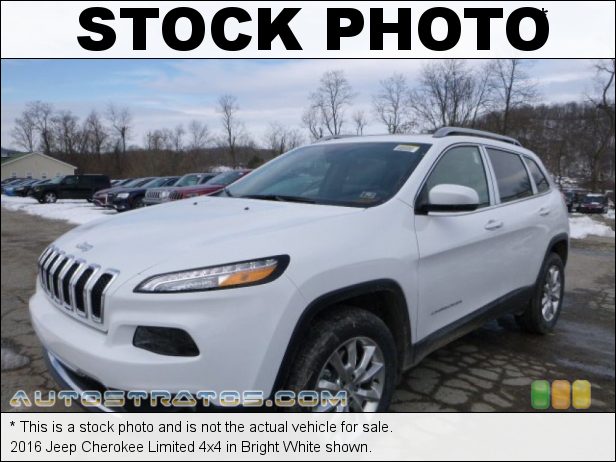 Stock photo for this 2016 Jeep Cherokee Limited 4x4 3.2 Liter DOHC 24-Valve VVT V6 9 Speed Automatic