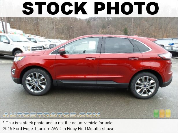 Stock photo for this 2015 Ford Edge Titanium AWD 2.0 Liter DI Turbocharged DOHC 16-Valve EcoBoost 4 Cylinder 6 Speed SelectShift Automatic