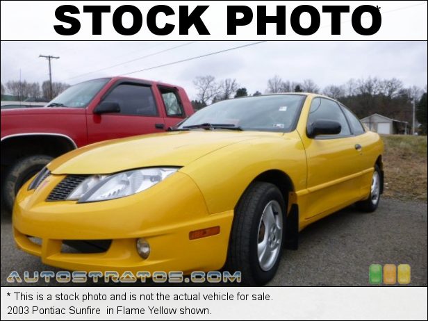 Stock photo for this 2003 Pontiac Sunfire  2.2 Liter DOHC 16-Valve 4 Cylinder 5 Speed Manual