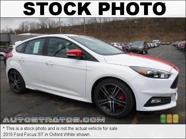 Stock photo for this 2016 Ford Focus ST 2.0 Liter DI EcoBoost Turbocharged DOHC 16-Valve Ti-VCT 4 Cylind 6 Speed Manual