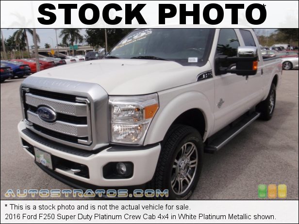 Stock photo for this 2016 Ford F250 Super Duty Platinum Crew Cab 4x4 6.7 Liter Power Stroke OHV 32-Valve Turbo-Diesel V8 6 Speed SelectShift Automatic