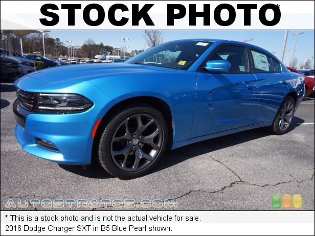 Stock photo for this 2016 Dodge Charger SXT 3.6 Liter DOHC 24-Valve VVT V6 8 Speed Automatic