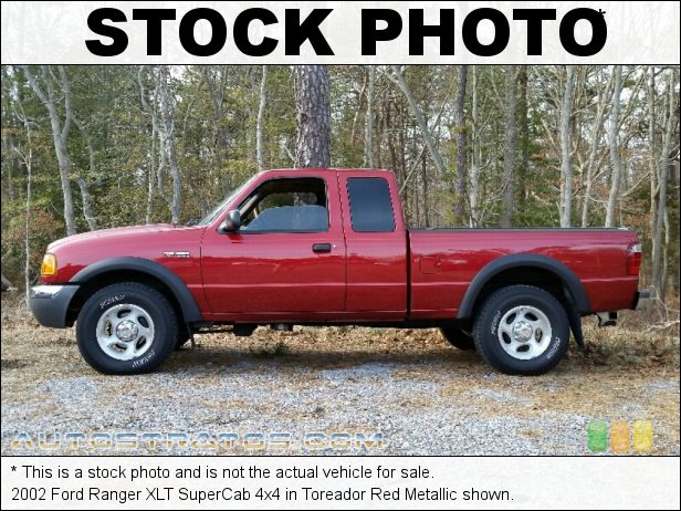 Stock photo for this 2002 Ford Ranger XLT SuperCab 4x4 4.0 Liter SOHC 12-Valve V6 5 Speed Automatic