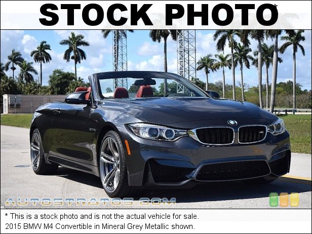 Stock photo for this 2015 BMW M4 Convertible 3.0 Liter M DI TwinPower Turbocharged DOHC 24-Valve VVT Inline 6 7 Speed M Double Clutch Automatic