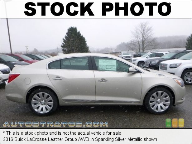 Stock photo for this 2016 Buick LaCrosse Leather Group AWD 3.6 Liter SIDI DOHC 24-Valve VVT E85 V6 6 Speed Automatic