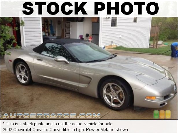 Stock photo for this 2002 Chevrolet Corvette Convertible 5.7 Liter OHV 16 Valve LS1 V8 4 Speed Automatic Stock photo for this 2002 Chevrolet Corvette Convertible 5.7 Liter OHV 16 Valve LS1 V8 4 Speed Automatic