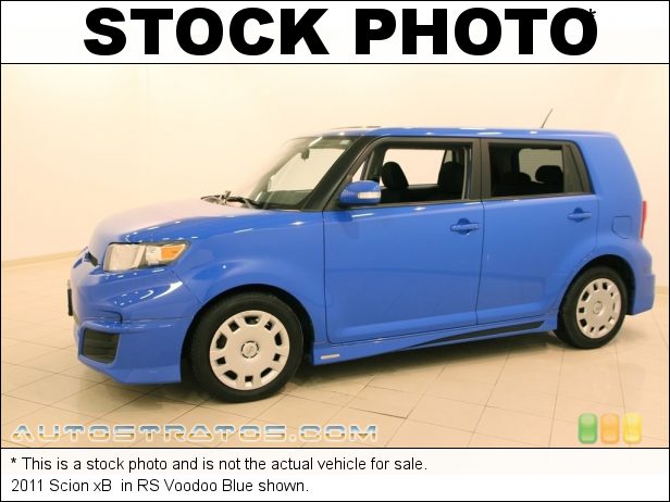 Stock photo for this 2011 Scion xB  2.4 Liter DOHC 16-Valve VVT-i 4 Cylinder 4 Speed Sequential Automatic