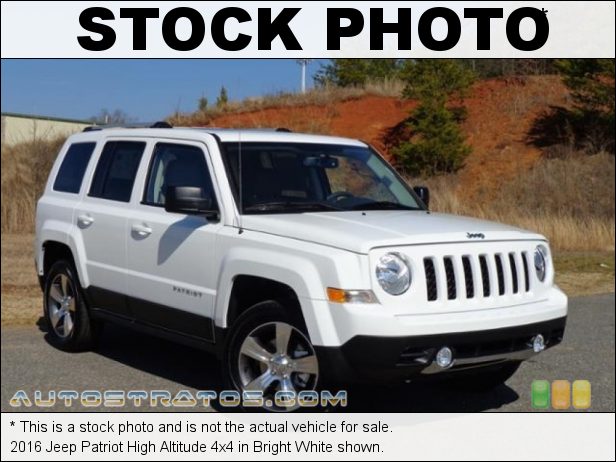 Stock photo for this 2016 Jeep Patriot High Altitude 4x4 2.4 Liter DOHC 16-Valve VVT 4 Cylinder 6 Speed Automatic