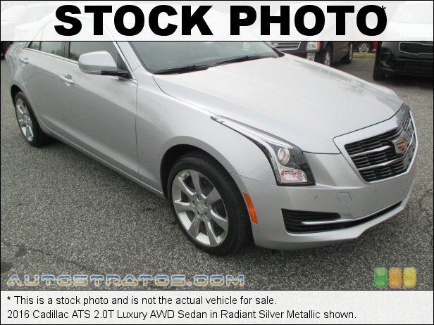Stock photo for this 2016 Cadillac ATS 2.0T Luxury AWD Sedan 2.0 Liter DI Turbocharged DOHC 16-Valve VVT 4 Cylinder 8 Speed Automatic