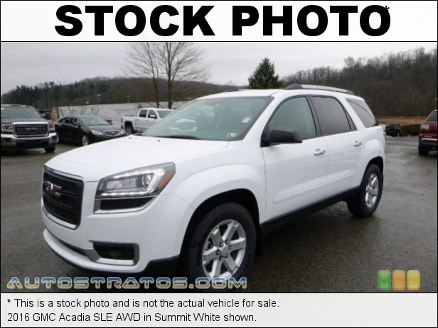 Stock photo for this 2016 GMC Acadia SLE AWD 3.6 Liter DI DOHC 24-Valve VVT V6 6 Speed Automatic