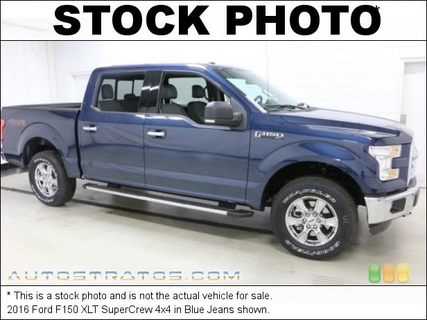 Stock photo for this 2016 Ford F150 XLT SuperCrew 4x4 3.5 Liter DOHC 24-Valve Ti-VCT E85 V6 6 Speed Automatic