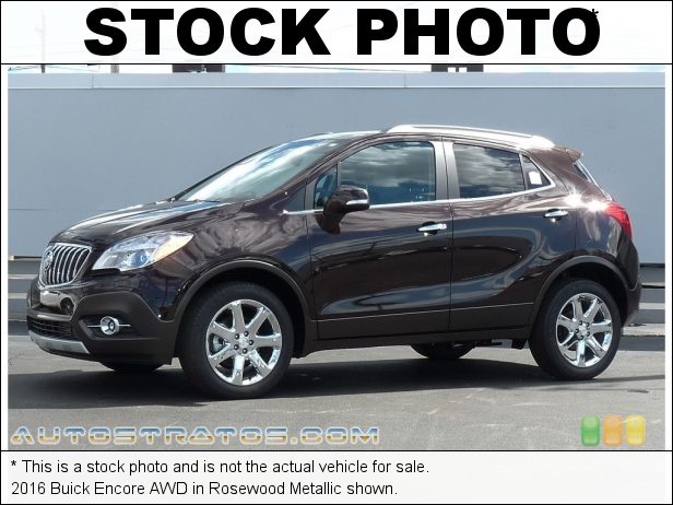 Stock photo for this 2016 Buick Encore AWD 1.4 Liter Turbocharged DOHC 16-Valve VVT 4 Cylinder 6 Speed Automatic