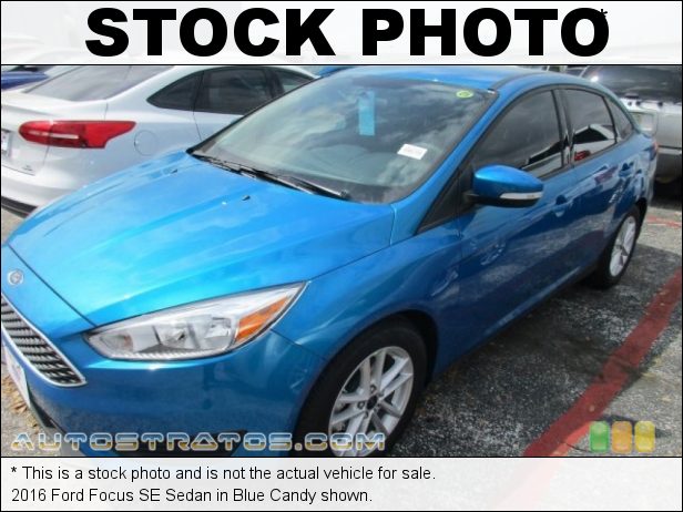 Stock photo for this 2016 Ford Focus SE Sedan 2.0 Liter DI DOHC 16-Valve Ti-VCT 4 Cylinder 6 Speed PowerShift Automatic