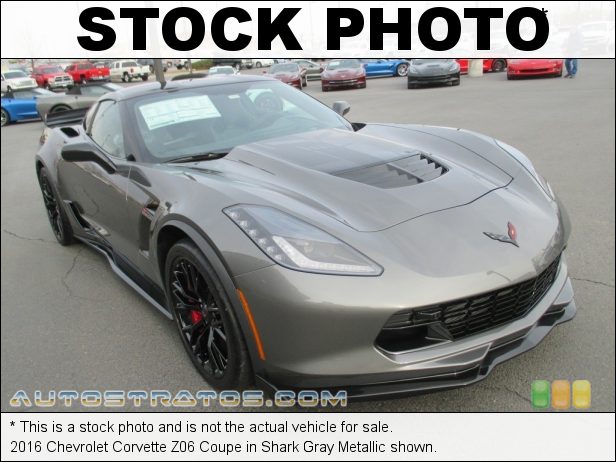 Stock photo for this 2016 Chevrolet Corvette Z06 Coupe 6.2 Liter Supercharged DI OHV 16-Valve VVT V8 8 Speed Paddle Shift Automatic