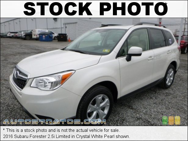Stock photo for this 2016 Subaru Forester 2.5i Limited 2.5 Liter DOHC 16-Valve VVT Flat 4 Cylinder Lineartronic CVT Automatic