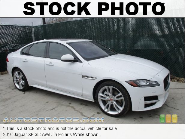 Stock photo for this 2016 Jaguar XF 35t AWD 3.0 Liter GDI Supercharged DOHC 24-Valve V6 8 Speed Automatic