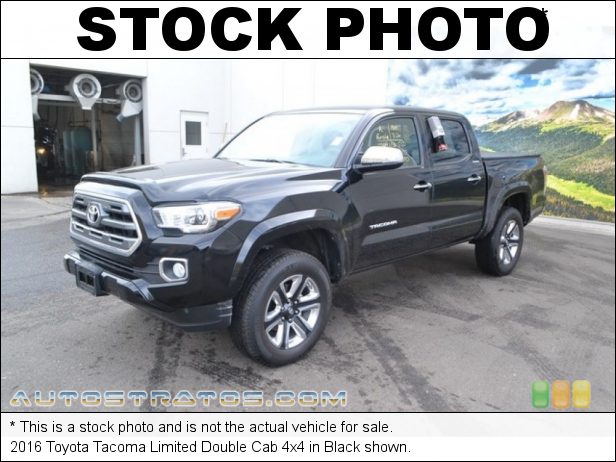 Stock photo for this 2016 Toyota Tacoma Limited Double Cab 4x4 3.5 Liter DI Atkinson-Cycle DOHC 16-Valve VVT-i V6 6 Speed Automatic