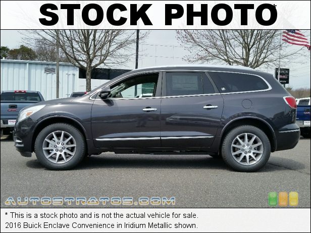 Stock photo for this 2016 Buick Enclave Convenience 3.6 Liter DI DOHC 24-Valve VVT V6 6 Speed Automatic