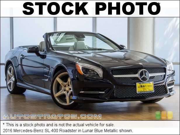 Stock photo for this 2016 Mercedes-Benz SL 400 Roadster 3.0 Liter DI biturbo DOHC 24-Valve VVT V6 7 Speed Automatic