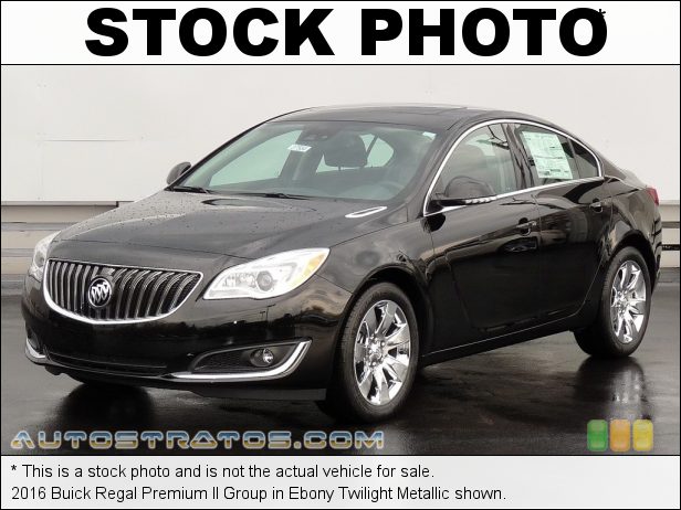 Stock photo for this 2016 Buick Regal Group 2.0 Liter SIDI Turbocharged DOHC 16-Valve VVT 4 Cylinder 6 Speed Automatic