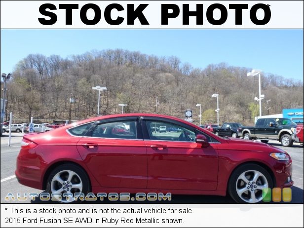 Stock photo for this 2015 Ford Fusion SE AWD 2.0 Liter EcoBoost DI Turbocharged DOHC 16-Valve Ti-VCT 4 Cylind 6 Speed SelectShift Automatic