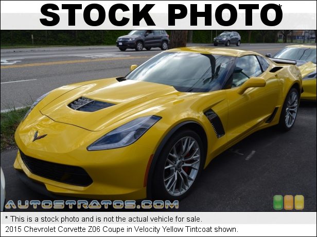 Stock photo for this 2015 Chevrolet Corvette Z06 Coupe 6.2 Liter Supercharged DI OHV 16-Valve VVT LT4 V8 8 Speed Paddle Shift Automatic