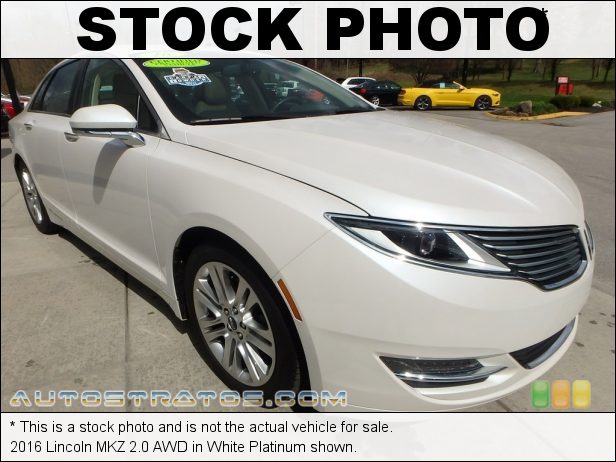 Stock photo for this 2016 Lincoln MKZ 2.0 AWD 2.0 Liter DI Turbocharged DOHC 16-Valve EcoBoost 4 Cylinder 6 Speed SelectShift Automatic