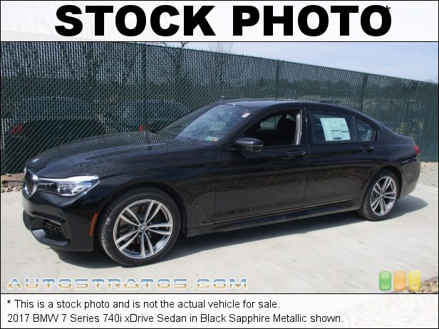 Stock photo for this 2017 BMW 7 Series 740i xDrive Sedan 3.0 Liter DI TwinPower Turbocharged DOHC 24-Valve VVT Inline 6 C 8 Speed Automatic