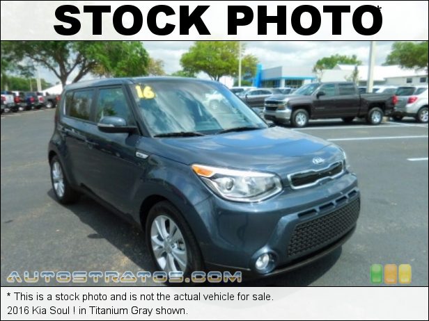 Stock photo for this 2016 Kia Soul ! 2.0 Liter GDI DOHC 16-Valve CVVT 4 Cylinder 6 Speed Automatic