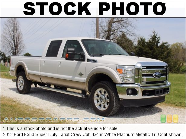 Stock photo for this 2012 Ford F350 Super Duty Lariat Crew Cab 4x4 6.7 Liter OHV 32-Valve B20 Power Stroke Turbo-Diesel V8 6 Speed TorqueShift Automatic